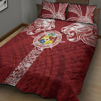 Tonga Independence Day Quilt Bed Set Tongatapu Lion Ngatu Motifs LT7 - Polynesian Pride