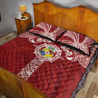 Tonga Independence Day Quilt Bed Set Tongatapu Lion Ngatu Motifs LT7 - Polynesian Pride