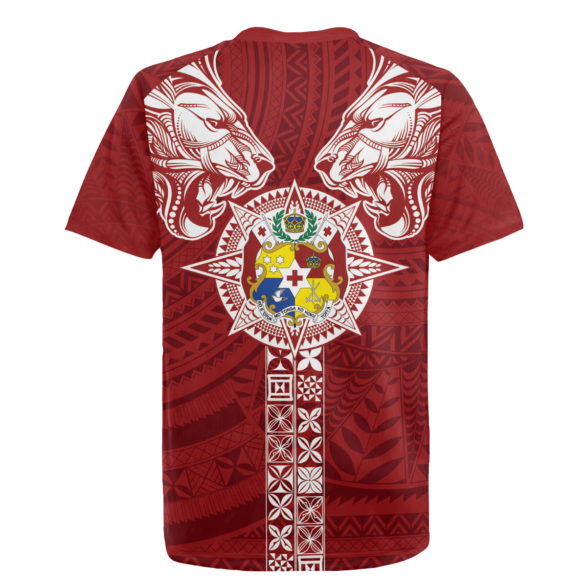 Tonga Independence Day Rugby Jersey Tongatapu Lion Ngatu Motifs LT7 - Polynesian Pride