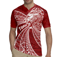Tonga Independence Day Rugby Jersey Tongatapu Lion Ngatu Motifs LT7 - Polynesian Pride