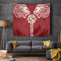 Tonga Independence Day Tapestry Tongatapu Lion Ngatu Motifs LT7 - Polynesian Pride