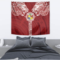 Tonga Independence Day Tapestry Tongatapu Lion Ngatu Motifs LT7 - Polynesian Pride