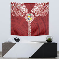 Tonga Independence Day Tapestry Tongatapu Lion Ngatu Motifs LT7 - Polynesian Pride