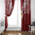 Tonga Independence Day Window Curtain Tongatapu Lion Ngatu Motifs