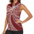 Tonga Independence Day Women Sleeveless Polo Shirt Tongatapu Lion Ngatu Motifs