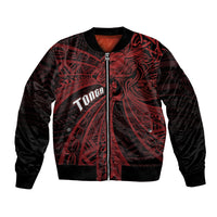 Tonga Independence Day Bomber Jacket Tongatapu Lion Ngatu Motifs Black Ver. LT7 Unisex Black - Polynesian Pride