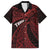 Tonga Independence Day Family Matching Summer Maxi Dress and Hawaiian Shirt Tongatapu Lion Ngatu Motifs Black Ver.