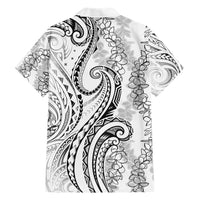 Polynesia Plumeria Lei Hawaiian Shirt White Curves Motif LT7 - Polynesian Pride