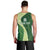 Fiji Ballantine Memorial High School Personalised Men Tank Top Masi Tapa Mix Plumeria