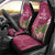 Fiji Adi Cakobau School Personalised Car Seat Cover Masi Tapa Mix Plumeria