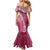 Fiji Adi Cakobau School Personalised Mermaid Dress Masi Tapa Mix Plumeria