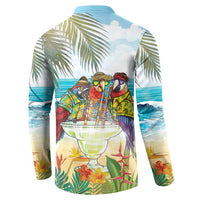 It's 5 o'clock Somewhere Button Sweatshirt Beach Party LT7 - Polynesian Pride