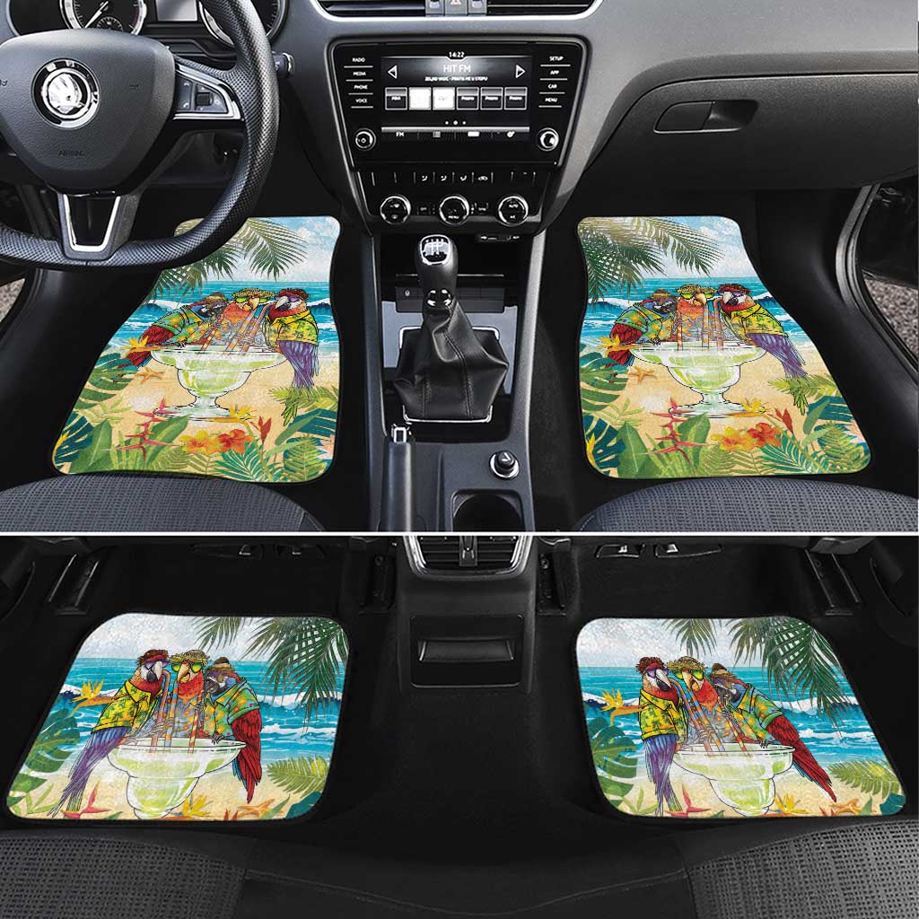 It's 5 o'clock Somewhere Car Mats Beach Party LT7 Set 4pcs Colorful - Polynesian Pride