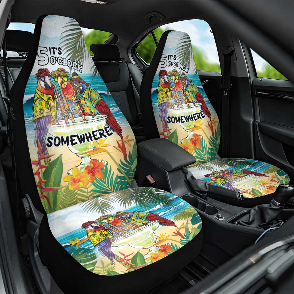 It's 5 o'clock Somewhere Car Seat Cover Beach Party LT7 One Size Colorful - Polynesian Pride