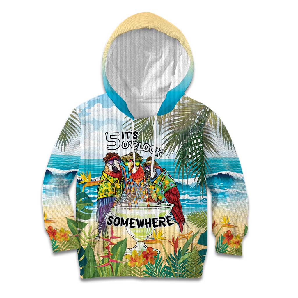 It's 5 o'clock Somewhere Kid Hoodie Beach Party LT7 Hoodie Colorful - Polynesian Pride