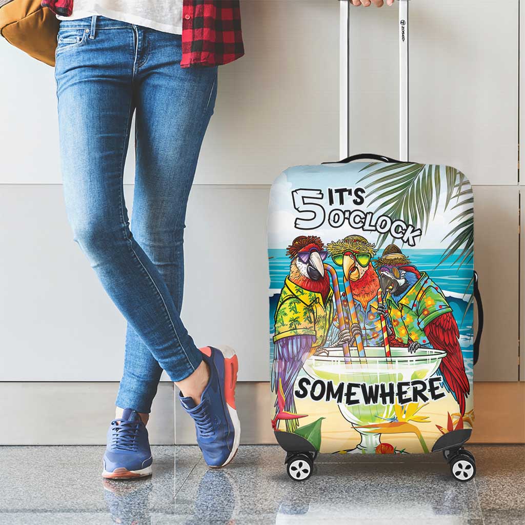 It's 5 o'clock Somewhere Luggage Cover Beach Party LT7 - Polynesian Pride