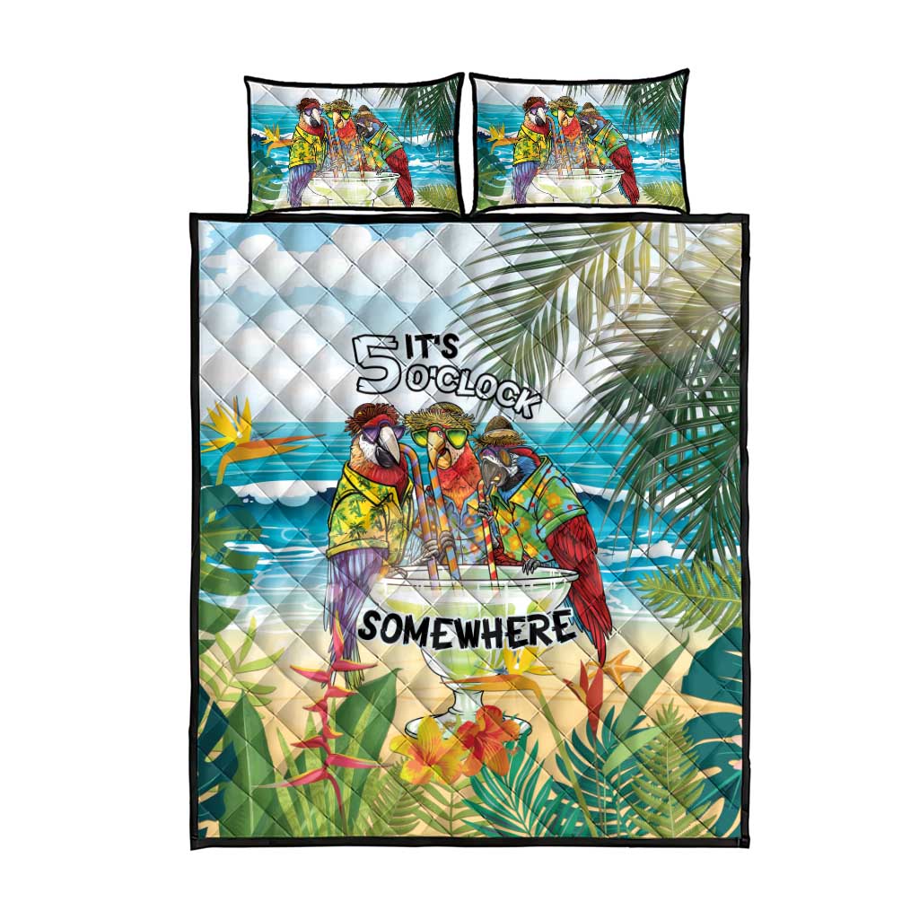It's 5 o'clock Somewhere Quilt Bed Set Beach Party LT7 - Polynesian Pride