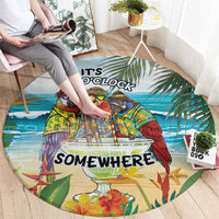 It's 5 o'clock Somewhere Round Carpet Beach Party LT7 - Polynesian Pride
