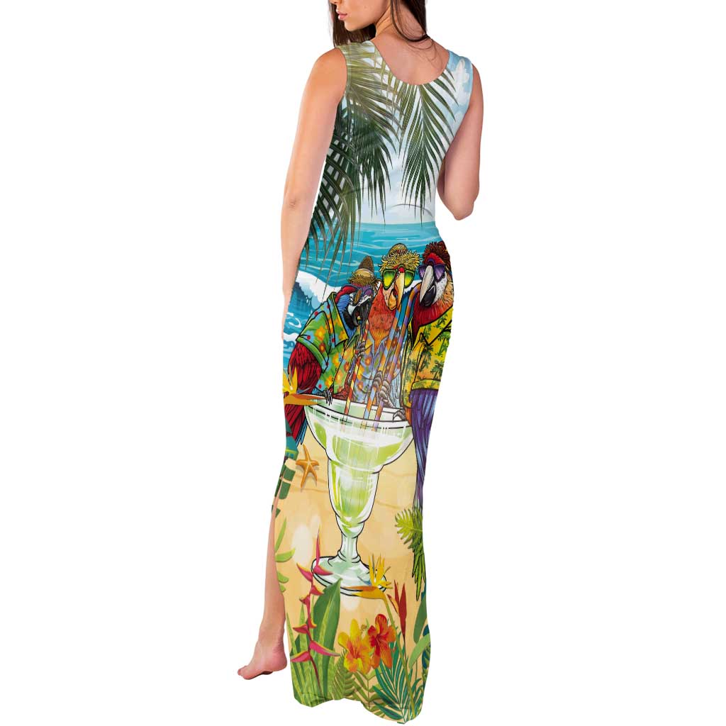It's 5 o'clock Somewhere Tank Maxi Dress Beach Party LT7 - Polynesian Pride