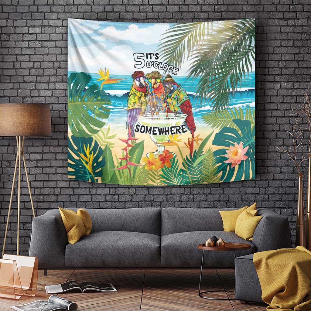 It's 5 o'clock Somewhere Tapestry Beach Party LT7 Colorful - Polynesian Pride
