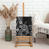 Aloha Hawaii Turtles Floral Canvas Wall Art Obsidian Glaze LT7 - Polynesian Pride