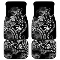 Aloha Hawaii Turtles Floral Car Mats Obsidian Glaze LT7 - Polynesian Pride