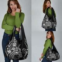 Aloha Hawaii Turtles Floral Grocery Bag Obsidian Glaze LT7 - Polynesian Pride