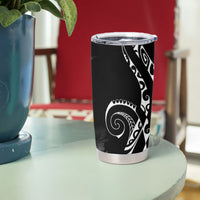 Aloha Hawaii Turtles Floral Tumbler Cup Obsidian Glaze LT7 - Polynesian Pride