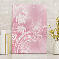 Aloha Hawaii Turtles Floral Canvas Wall Art Pink Marbles Glaze LT7 Without Frame Pink - Polynesian Pride