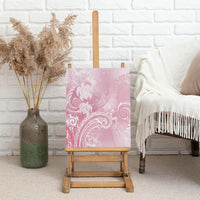 Aloha Hawaii Turtles Floral Canvas Wall Art Pink Marbles Glaze LT7 - Polynesian Pride