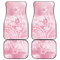 Aloha Hawaii Turtles Floral Car Mats Pink Marbles Glaze LT7 - Polynesian Pride
