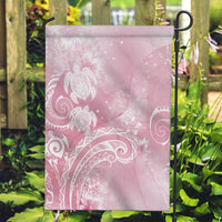 Aloha Hawaii Turtles Floral Garden Flag Pink Marbles Glaze LT7 Garden Flag Pink - Polynesian Pride