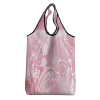 Aloha Hawaii Turtles Floral Grocery Bag Pink Marbles Glaze LT7 - Polynesian Pride