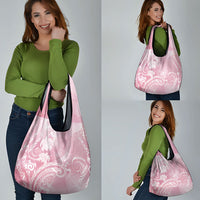 Aloha Hawaii Turtles Floral Grocery Bag Pink Marbles Glaze LT7 - Polynesian Pride