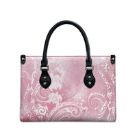 Aloha Hawaii Turtles Floral Leather Bag Pink Marbles Glaze LT7 - Polynesian Pride