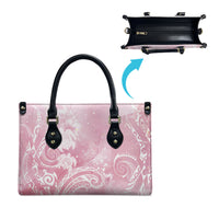 Aloha Hawaii Turtles Floral Leather Bag Pink Marbles Glaze LT7 - Polynesian Pride