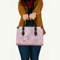 Aloha Hawaii Turtles Floral Leather Bag Pink Marbles Glaze LT7 - Polynesian Pride