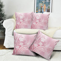 Aloha Hawaii Turtles Floral Pillow Cover Pink Marbles Glaze LT7 - Polynesian Pride
