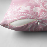 Aloha Hawaii Turtles Floral Pillow Cover Pink Marbles Glaze LT7 - Polynesian Pride