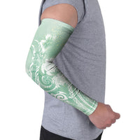Aloha Hawaii Turtles Floral Arm Sleeves Seafoam Marbles Glaze LT7 - Polynesian Pride