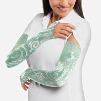 Aloha Hawaii Turtles Floral Arm Sleeves Seafoam Marbles Glaze LT7 - Polynesian Pride