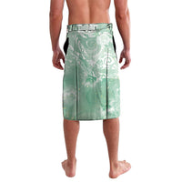 Aloha Hawaii Turtles Floral Lavalava Seafoam Marbles Glaze LT7 - Polynesian Pride