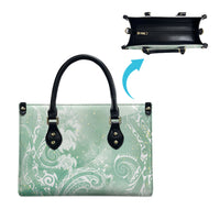 Aloha Hawaii Turtles Floral Leather Bag Seafoam Marbles Glaze LT7 - Polynesian Pride