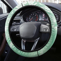 Aloha Hawaii Turtles Floral Steering Wheel Cover Seafoam Marbles Glaze LT7 - Polynesian Pride