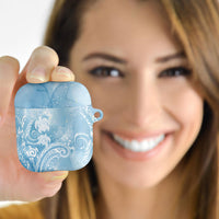 Aloha Hawaii Turtles Floral AirPods Case Aqua Marbles Glaze LT7 - Polynesian Pride