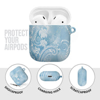 Aloha Hawaii Turtles Floral AirPods Case Aqua Marbles Glaze LT7 - Polynesian Pride