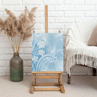 Aloha Hawaii Turtles Floral Canvas Wall Art Aqua Marbles Glaze LT7 - Polynesian Pride