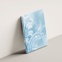 Aloha Hawaii Turtles Floral Canvas Wall Art Aqua Marbles Glaze LT7 - Polynesian Pride