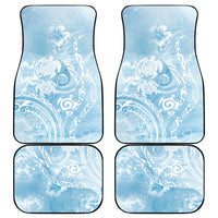 Aloha Hawaii Turtles Floral Car Mats Aqua Marbles Glaze LT7 - Polynesian Pride