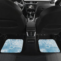 Aloha Hawaii Turtles Floral Car Mats Aqua Marbles Glaze LT7 Set 2pcs - Back Aqua - Polynesian Pride